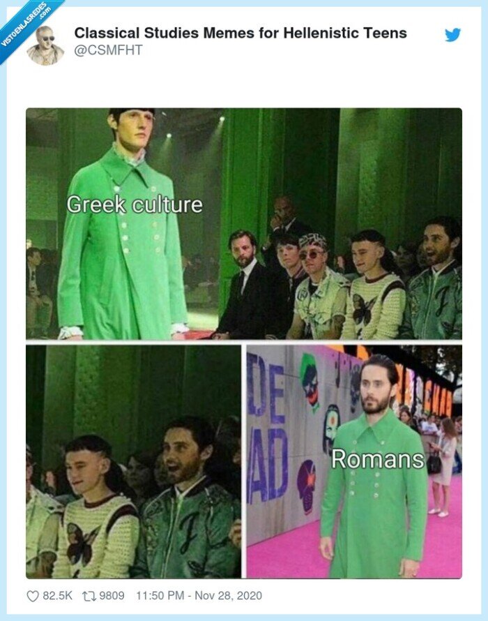 romanos,griegos,historia,copia,imitación