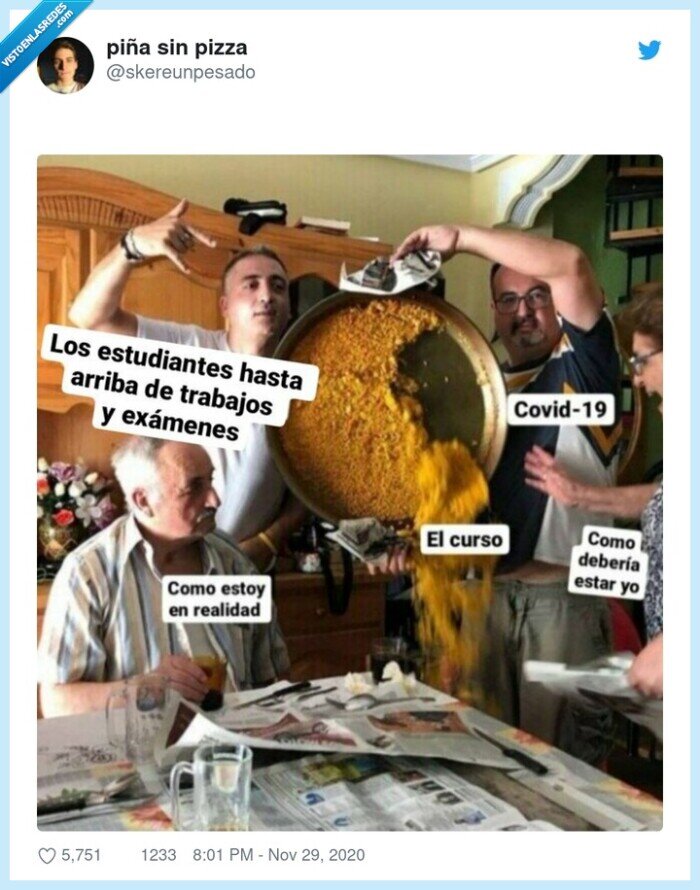 curso,meme,trabajos,exámenes,mood,covid