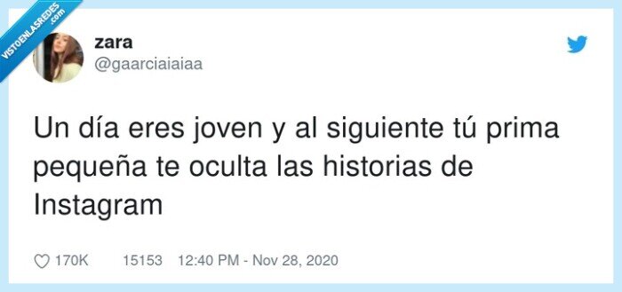 prima,pequeña,historias,instagram,oculta