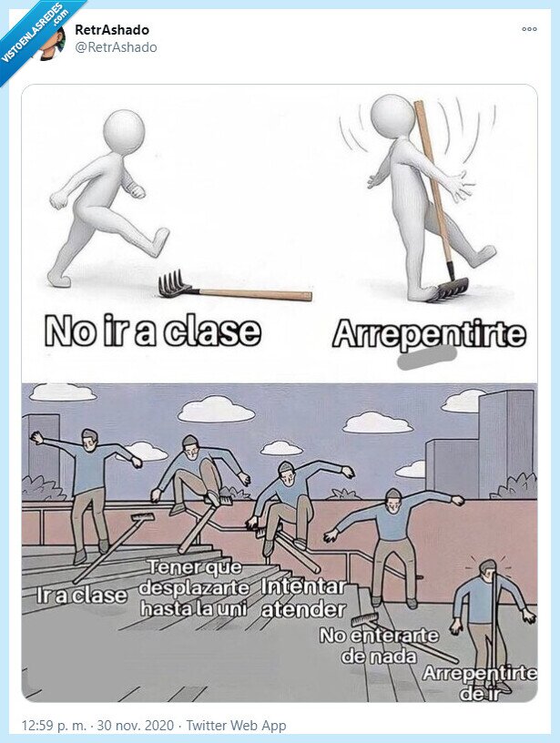 clase,presencial,campana,arrepentimiento