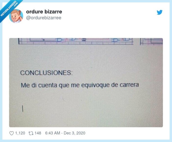 conclusiones,equivocaci&oacute;n,carrera,universidad