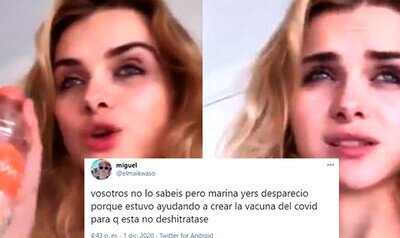 759907 - Marina Yers, la influencer que aseguraba que el agua deshidrata, reaparece tras medio año y demuestra que el karma existe, por @yeeepyeeep