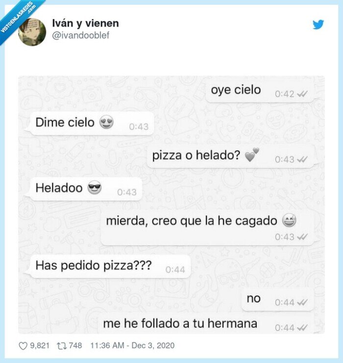 helado,pizza,hermana,errores