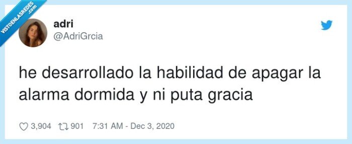 habilidad,apagar,alarma,dormida