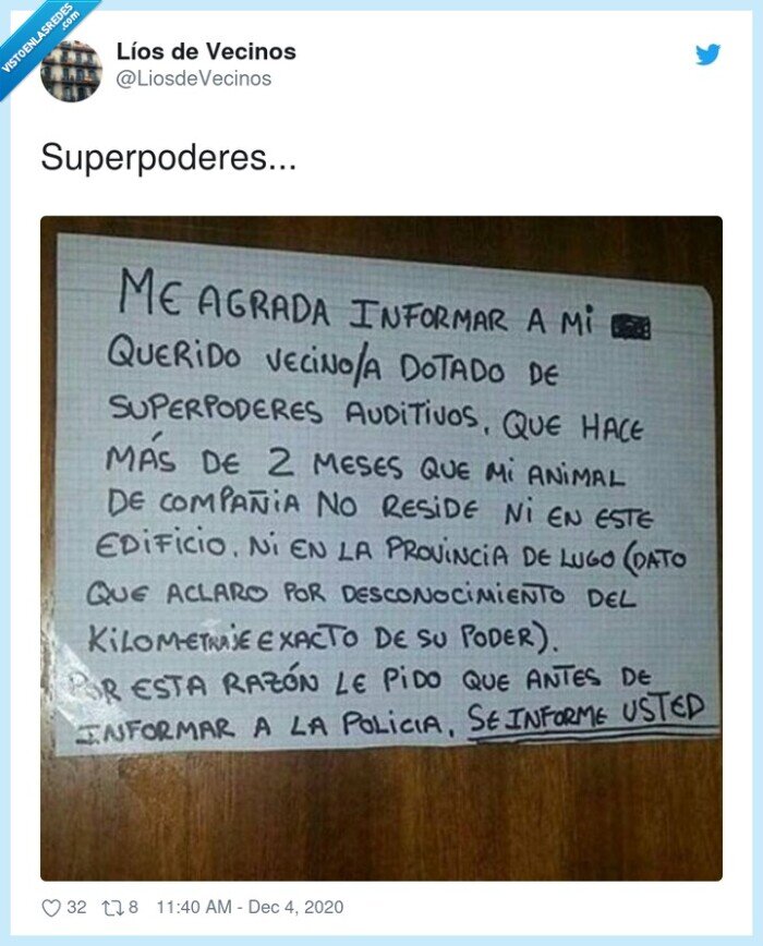 superpoderes,vecinos,cartel,mascota