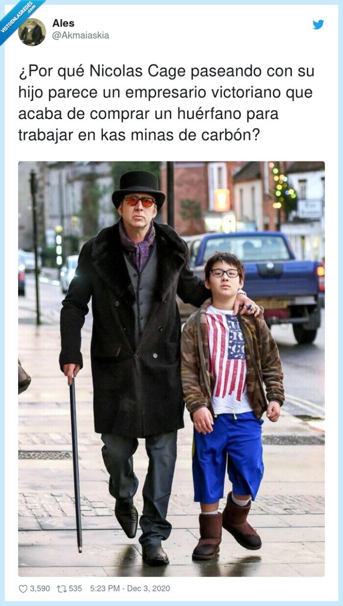 nicolas,cage,look,victoriano,empresario,huérfano