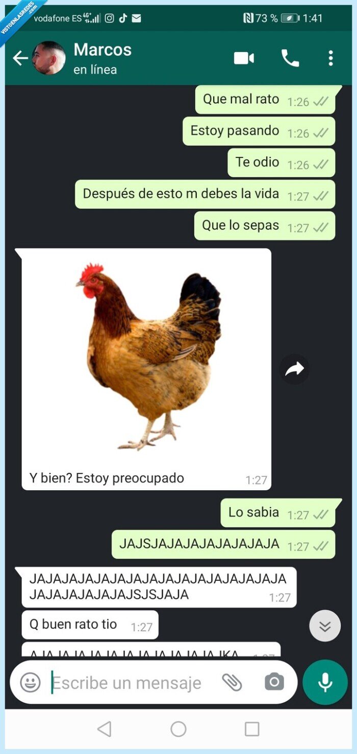763523 - Su mejor amigo le pide si le puede enviar una foto de su tula y la conversación se vuelve tan surrealista que se ha convertido en lo más viral del día, por @evagezz
