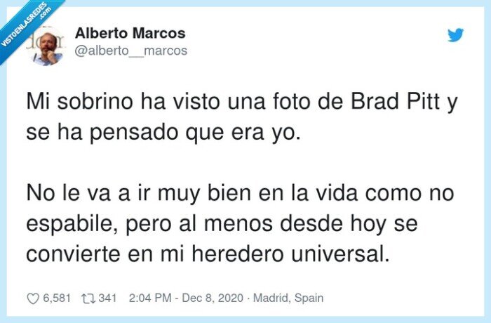 sobrino,heredero,brad,pitt
