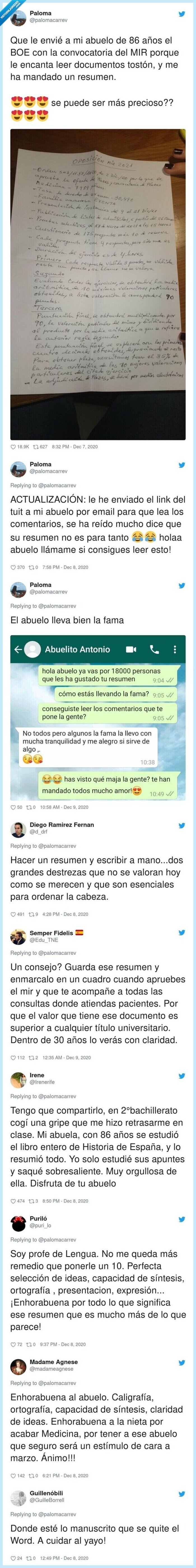 abuelo,nieta,mir,boe,resumen,twitter