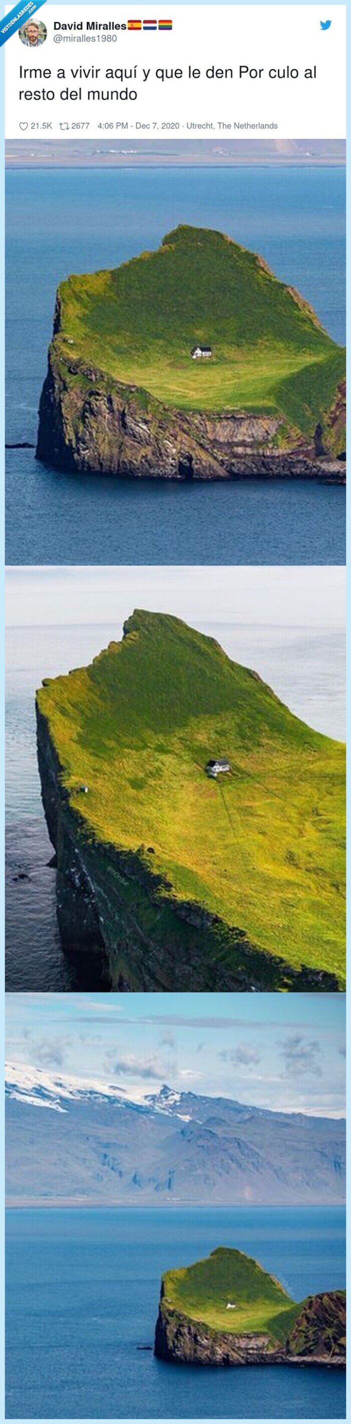 vivir,solo,casa,paisaje