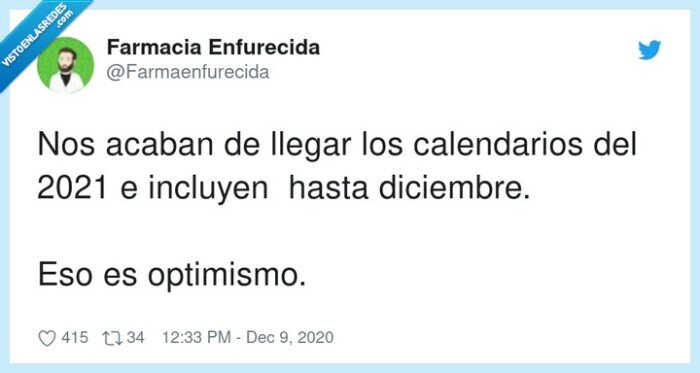 calendarios,diciembre,optimismo,2021
