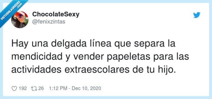 extraescolares,actividades,mendicidad,papeletas,vender