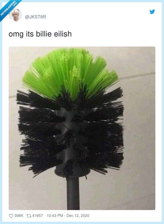 billie eilish,desatascador,cepillo,colores