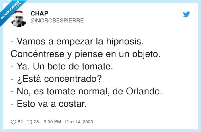concentrado,hipnosis,tomate,orlando