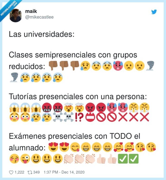 universidad,clases,examenes,presencial,coronavirus