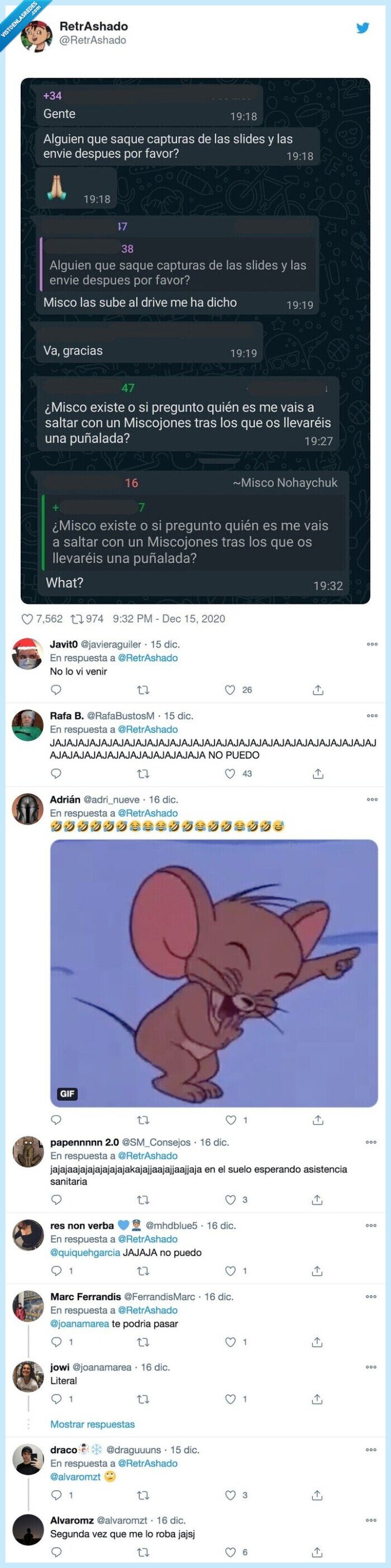 misco,whatsapp,clase