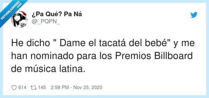 billboard,nominado,tacatá,premios,música latina
