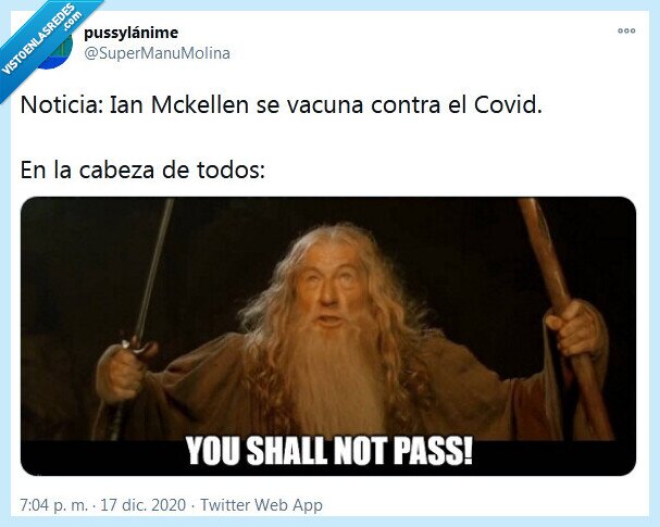 vacuna,ian mckellen,covid,gandalf