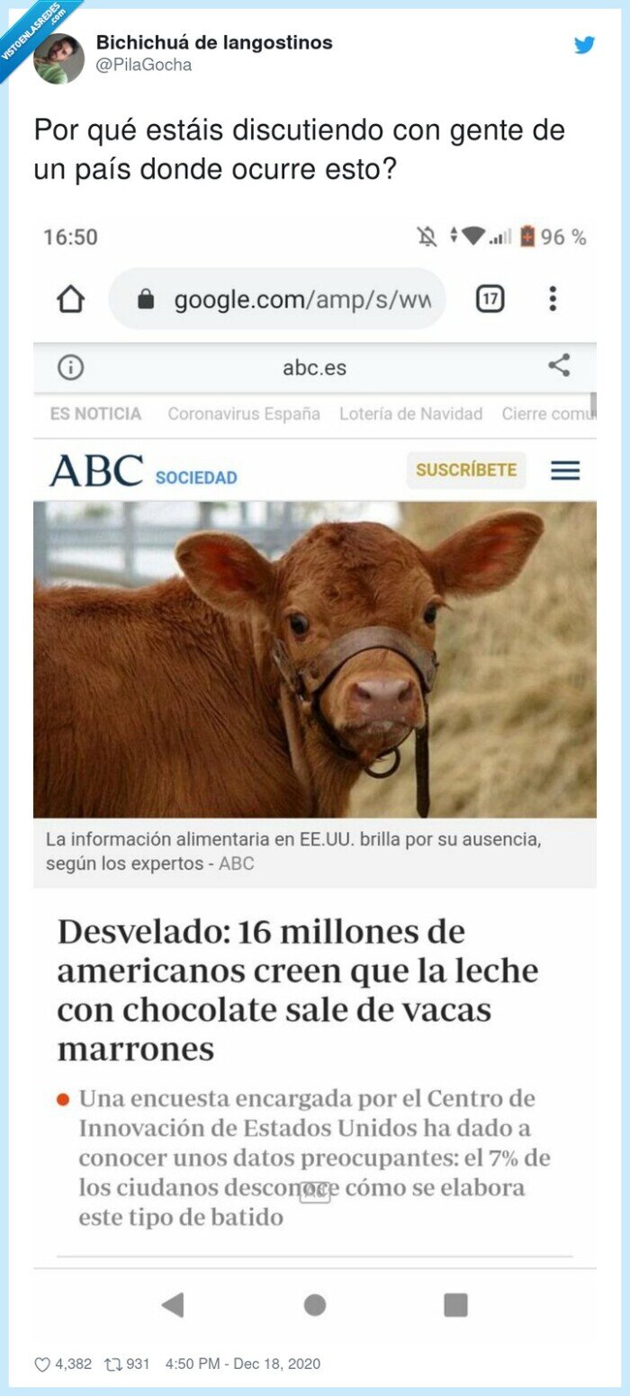 discutir,leche con chocolate,usa,eeuu