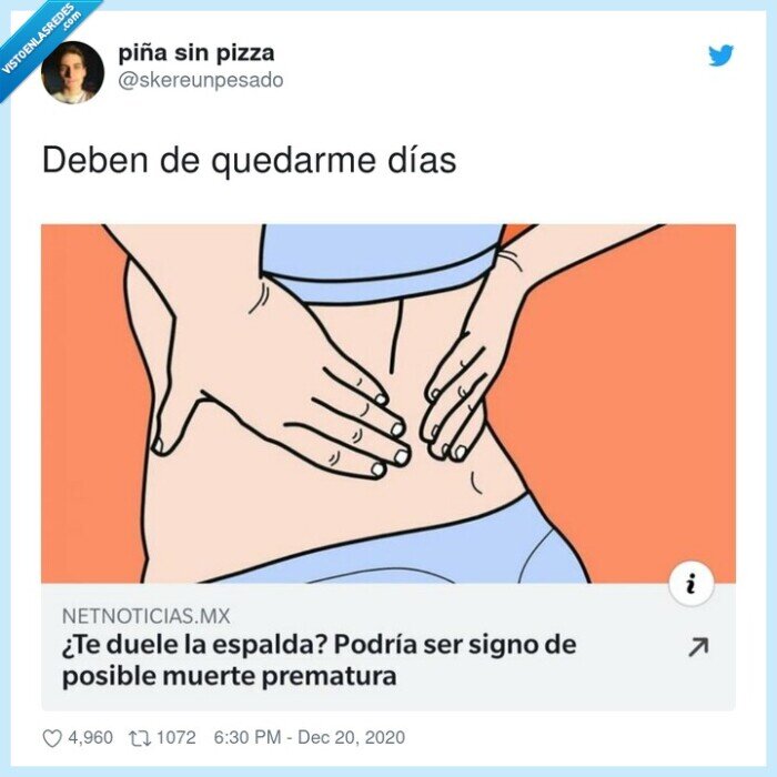 espalda,dolor,muerte prematura