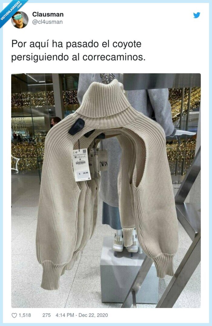 persiguiendo,correcaminos,pasado,coyote,ropa,agujero