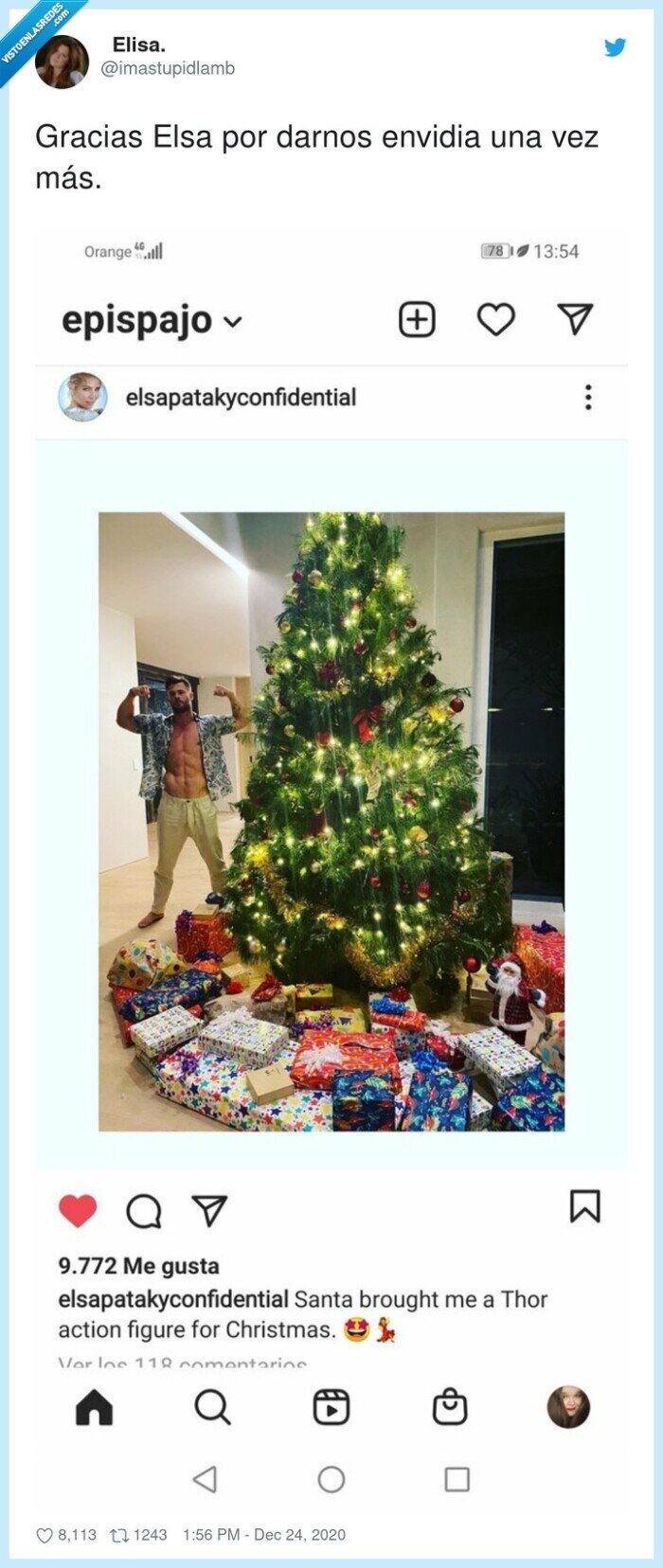 elsa pataky,envidia,regalos,navidad