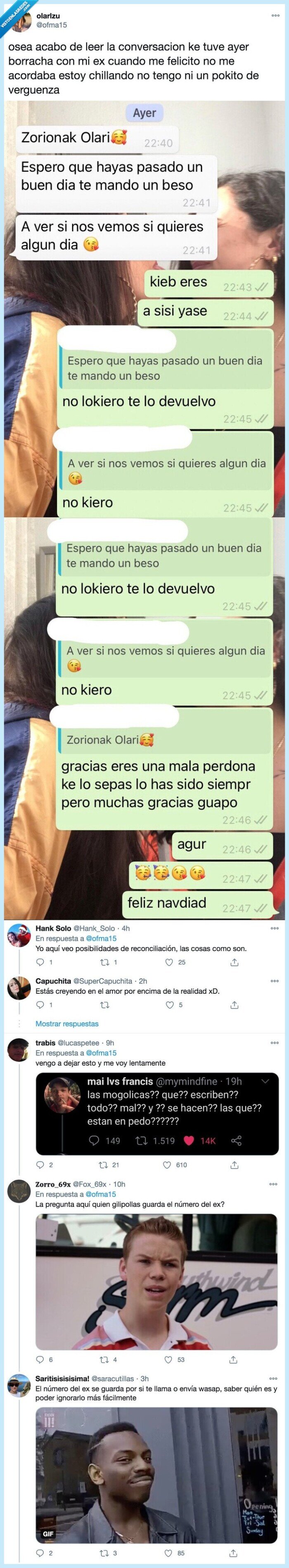 conversacion,verguenza,borracha,felicitar