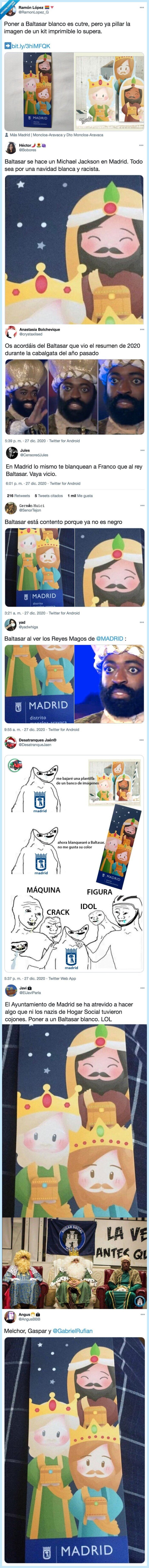 reyes magos,blanqueamiento,baltasar,madrid