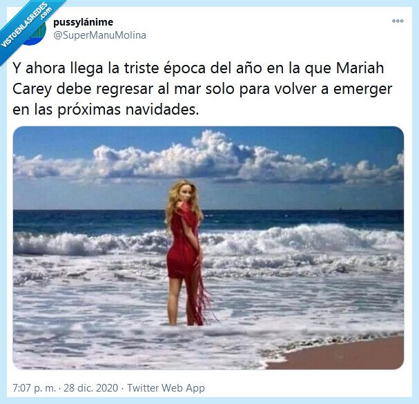 mariah carey,triste,navidades,mar