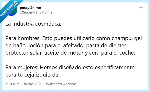 industria,mujeres,hombres,cremas