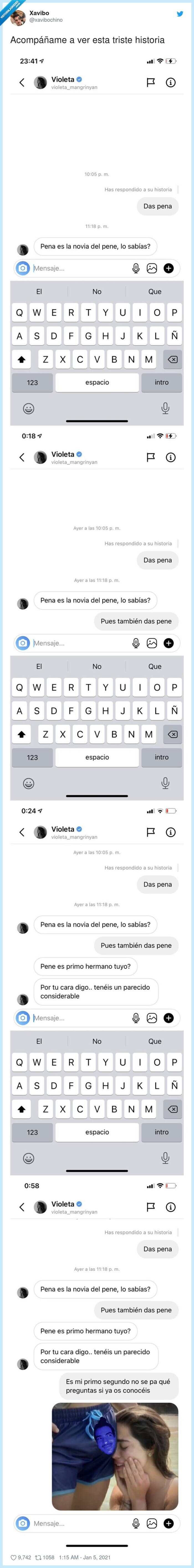 violeta mangriñan,insultos,pena