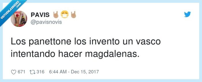 magdalenas,panettone,invento,vasco