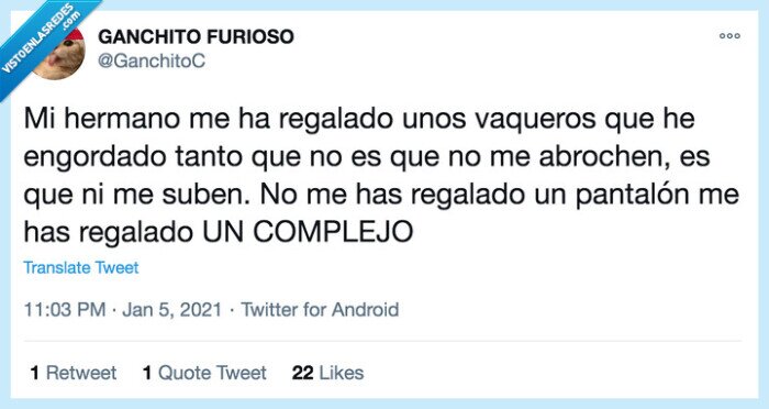 Hermano,vaqueros,pantalones,gorda,regalo,reyes