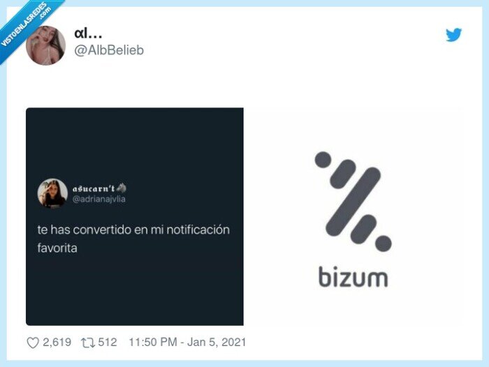 notificaación,bizum