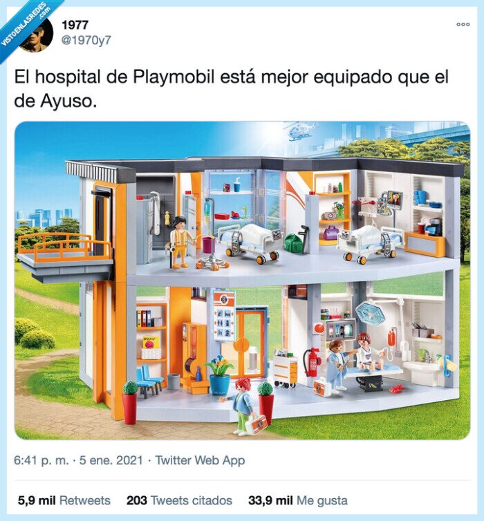 playmobil,hospital,equipado,mejor,ayuso