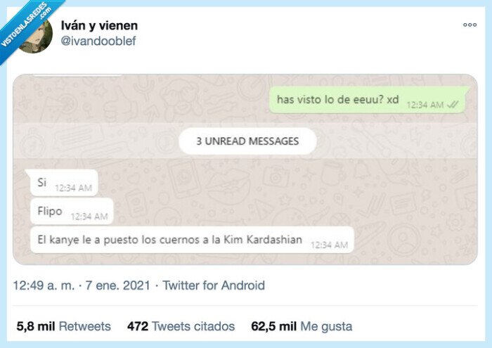 asalto,capitolio,usa,eeuu,kanye west,kim kardashian,cuernos