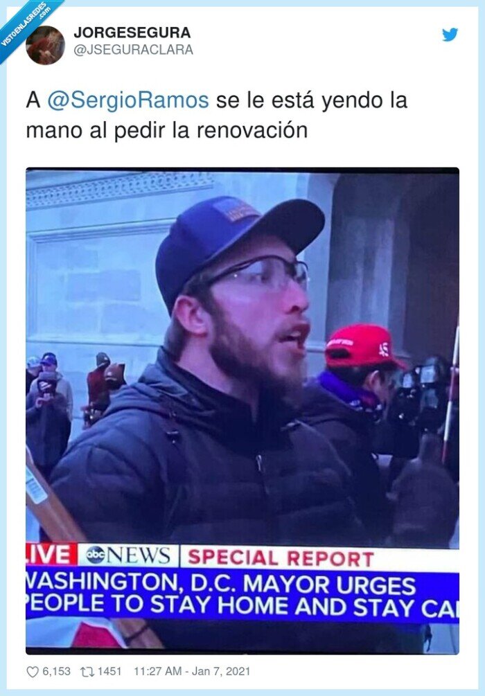 sergio ramos,renovación,asalto,capitolio,usa,eeuu