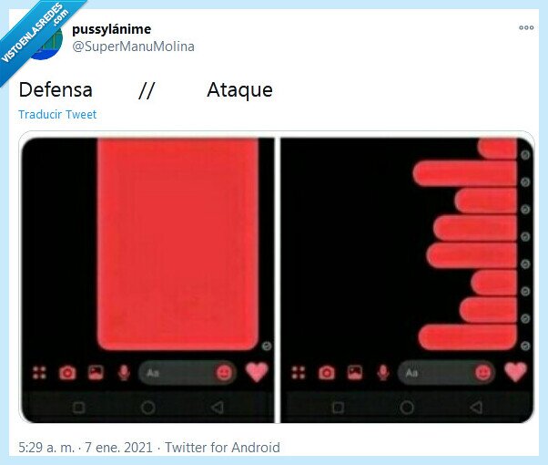 defensa,ataque,whatsapp