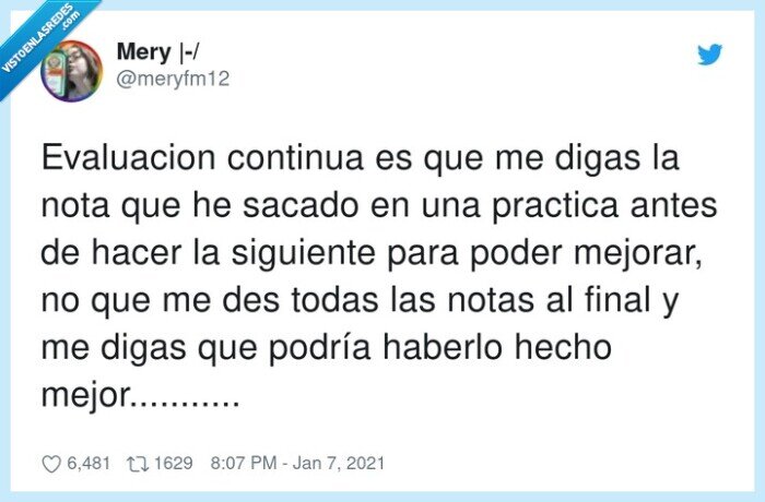 evaluacion continua,practica,mejorar,examenes