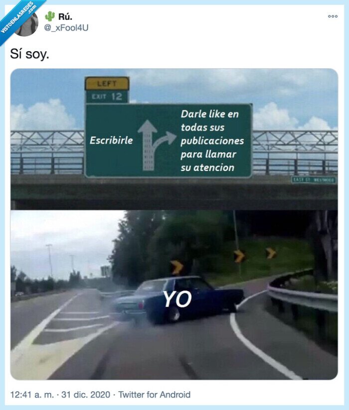 dar like,declararse,escribir