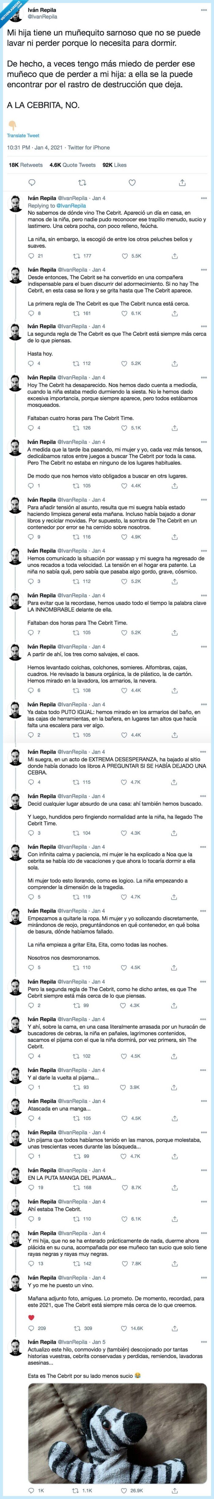 cebrita,peluche,padre,niña