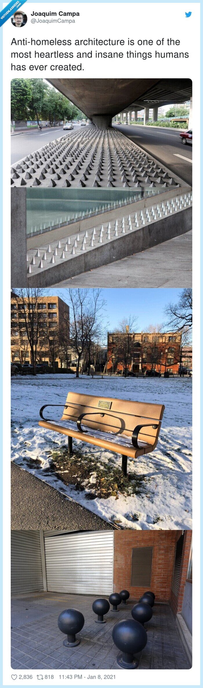 sin techo,arquitectura,para no dormir