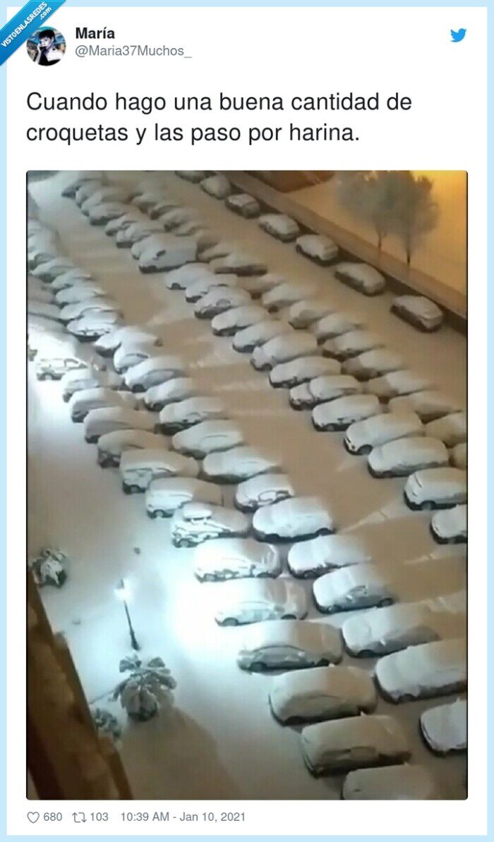 croquetas,cantidad,harina,nieve,coches,filomena