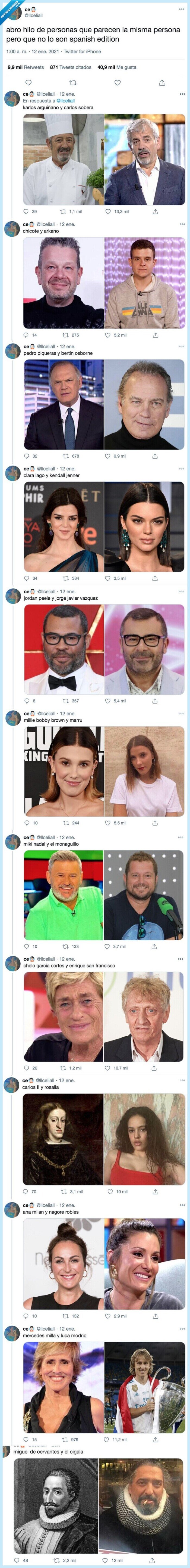 parecidos razonables,personas,iguales