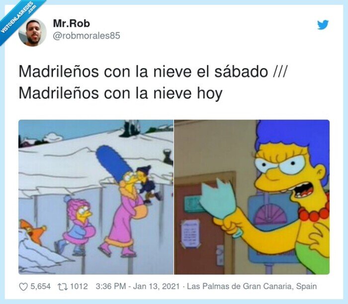 madrileños,sábado,nieve
