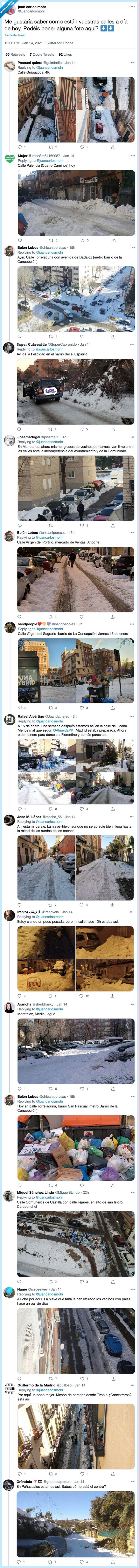 nieve,madrid,basura,acumulación