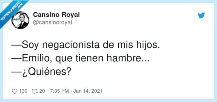 negacionista,emilio,hambre,hijos