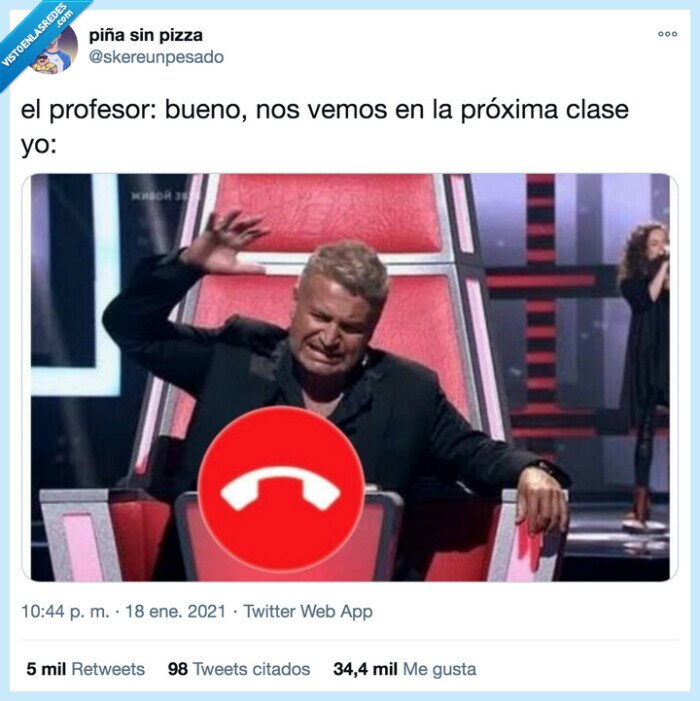 profesor,clase online,colgar