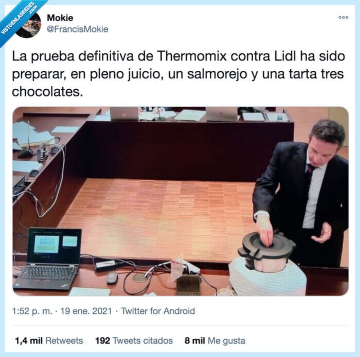 monsieur cuisine,es fake obviamente,chocolates,thermomix,preparar,salmorejo,juicio