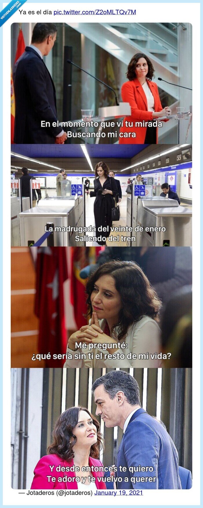 pedro sanchez,20 de enero,amaia montero,ayuso